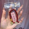 Nova Pulseira de Areia Roxa Dourada de Cinábrio Imitação Guofeng para Ganhar Dinheiro Ano Nafu Desta Vida Fivela Ping An Joia de Mão Popular de Ponto Turístico Wenchuang