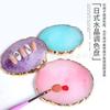 Paleta de cores japonesa transfronteiriça para nail art ágata paleta de cores Phnom Penh paleta de cores padrão mármore cristal ferramenta paleta de cores
