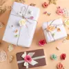 D 4.5cm Cabezas de Flores de Rosa Artificiales Accesorios de Decoración Hechos a Mano Arreglo Floral DIY para Gorra de Graduación Estilo Bosque Materiales Florales Hechos a Mano Flores Artificiales