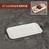 Platos Desechables, Platos Cuadrados Biodegradables de Almidón de Maíz, Grado Alimenticio, para Uso en Casa, Restaurantes de Comida Rápida, Venta al por Mayor y Personalización