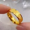 Anillo de la Fortuna de Acero de Titanio de Gama Alta para Hombres y Mujeres, Anillo Liso, Anillo de Lujo Ligero, Anillo de Pareja Moderno y Personalizado