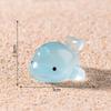 Comércio exterior Novo Micro Paisagem Criativa Luminosa Narval Animal Marinho DIY Acessórios Decorativos de Couro Mini Pequenos Ornamentos