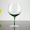 Copo de Vinho Tinto Borgonha Artificial Green Rod Glass Pot Belly Spherical Green Wine Glass Round Goblet
