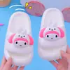 Chinelos Infantis EVA Slip-on Meninos e Meninas Verão Desenho Animado Fofo Antiderrapante Interno Casa Chinelos para Crianças Maiores