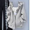 Conjunto Estilo Academia 2026 Primavera y Otoño Moda para Niñas Chaqueta con Capucha de Retazos a Cuadros Pantalones Anchos Casuales Conjunto de Dos Piezas