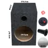 Caixa de diafragma de graves caixa de pistola modificação de áudio Bluetooth alto-falante de 4 polegadas 5 polegadas 6 polegadas 6,5 polegadas caixa de madeira caixa em favo de mel