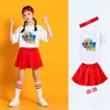 Roupas de Performance de Cheerleading Infantil para Meninos e Meninas de Jardim de Infância, Roupas de Dança para Jogos de Alunos do Ensino Fundamental no Futuro