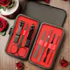 Set de Cortauñas Negro Tijeras para Cutícula Grandes Individuales Acero Inoxidable Set Completo de Herramientas de Belleza para Manicura Tijeras para Uñas para Uso en Casa