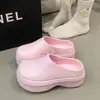 Zapatos de Chef Suela Gruesa EVA Estilo Dulce Zapatillas de Punta Cerrada Sandalias Antideslizantes Resistentes al Desgaste Slip-on Aumentan la Altura Zapatos de Enfermera para Mujer Venta al por Mayor