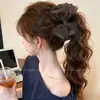 Clip de Banana Plisado de Lunares de Temperamento con Lazo Clip para Recogido en la Parte Trasera de la Cabeza Femenino Sensación de Alta Gama Muestra Volumen del Cabello Clip para Cola de Caballo Accesorios para el Cabello