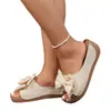 Sandalias de Cuña Casuales Cómodas de Verano 2026 para Mujer, Importación, Talla Grande, con Abertura Frontal (Peep-Toe), Estampado Floral, sin Cierre (Slip-On), Talla Única