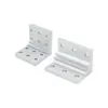 Conector de Esquina para Extrusión Soporte de Esquina para Extrusión Yihedada Código de Esquina para Fijación de Perfil de Aluminio Esquina Reforzada Código de Esquina Negro de Aluminio