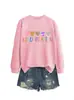 Amazon Wish site independente casual versátil feminino creche cinco cores coração moletom para comércio exterior