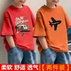 Camiseta de verano para niño de manga corta 100% algodón 2026 nuevo estilo transpirable elegante moderna ropa infantil para niño