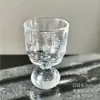 Taza de Vidrio Transparente de Burbujas Diseño Retro, Alto Valor Estético, Copa de Cóctel Soplada a Mano, Vaso de Agua de Gama Alta