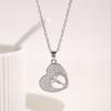 Collar Colgante de Moda Transfronterizo Aliexpress Lujo Ligero con Circonita para Mujer, Cadena para Clavícula de Gama Alta de Nicho Completamente Diamantada, Venta al por Mayor desde el Fabricante