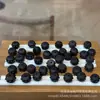 Sándalo Negro Mantra de Nueve Caracteres, Accesorio Versátil para Manualidades, Cuentas Espaciadoras para Pulseras DIY, Colgante de Cuerda Trenzada, Accesorio Creativo