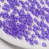 Miçangas Acrílicas Transparentes de Furo Grande 4*7mm Cor Sólida Plástico Soltas Miçangas para Artesanato DIY Corrente de Celular Material de Miçangas para Crianças