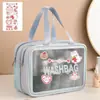 Nueva Bolsa de Cosméticos de Doble Capa, Gran Capacidad, Separación Seco y Húmedo, Bolsa de Almacenamiento Impermeable, Bolsa Portátil de Cosméticos y Artículos de Tocador para Baño y Viajes