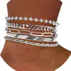 Comércio Exterior Transfronteiriço Terno Joias Pulseira Personalizada Nova Liga Combinação Pulseira Conjunto de Seis Peças Venda Quente