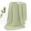 Manta Envolvente de Algodón de Bambú para Bebé Capa Única/Doble Gasa Color Sólido Manta Infantil Toalla de Baño Manta Envolvente Anti-Sobresalto Comercio Exterior