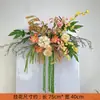 Nova Flor Decoração de Casamento Flor de Chão Celebração de Casamento Flores Artificiais Flor Suspensa de Casamento Arranjo de Flores para Cerimônia de Carroça Flores Biônicas