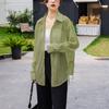 Camisa blanca de verano para mujer, cárdigan fino, camisa holgada, chaqueta de seda helada, ropa de protección solar, top de manga larga, ropa de protección solar a la moda