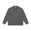 Ropa Vintage Yidao Otoño 2026 Nuevo Estilo Japonés Retro Color Sólido Holgado Casual Estilo Perezoso Sudadera con Cuello Henley