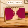 Calendário de Borlas Estilo Chinês Ano do Carneiro 2027 Personalização Logo Corporativo Ornamento de Mesa de Alto Valor Calendário Mensal Criativo