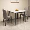 Mesa de Jantar Ardósia Brilhante Importada Nórdica Quadrada Pequeno Apartamento Mesa de Recepção de Lazer Negociação Mesa Líquida Casa Combinação de Mesa de Jantar