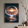 Pintura de diamante 5D transfronteriza nueva con marco DIY arte atrapasueños pintura decorativa para sala de estar pintura de diamantes de punto fábrica al por mayor