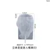 Poppy Molde de Resina de Cristal DIY Papá Noel de Barba Grande Decoración de Mesa Molde de Silicona Venta al por Mayor en Stock