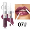 Fácil de Colorear Labios Doble Cara Espejo Brillo de Labios Maquillaje Larga Duración No se Pega a la Taza Brillo Acuoso Aceite para Labios Brillo de Labios Mayoreo