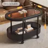 Mesa Auxiliar de Sofá, Mesa de Centro de Vidrio Templado, Mesa Pequeña, Mesita de Noche, Carrito para Apartamento Pequeño, Mesa de Centro de Vidrio