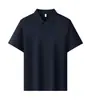 Ropa de trabajo sin costuras de nailon y spandex con cuello, de tejido piqué de tacto fresco, cuello pegado 10A, confección de puntada fina y logotipo impreso