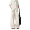 Pantalones de Lino Tencel Estilo Old Money para Hombre, Pantalones Casuales Rectos de Verano Finos y Transpirables para Hombre
