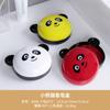 Caixa de sabonete criativa de desenho animado, caixa de sabonete panda vermelho com tampa, saboneteira com drenagem, bandeja de sabonete, porta-sabonete de camada dupla