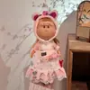 Boneca Espanhola de Batata Mia 24cm Boneca 30cm Menina Feita à Mão DIY Waldorf com Roupas Trocáveis