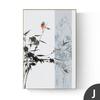 Nueva edición vertical de estilo chino, pintura decorativa para sala de estar, ingeniería de hotel, venta al por mayor, mural privado, pintura minimalista para colgar en la entrada del hogar
