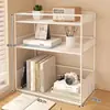 Prateleira de armazenamento para mesa, estante, organizador de mesa para dormitório/escritório, multicamadas, rack de armazenamento pequeno, um item essencial para organizar sua mesa