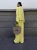 2026 Ropa Europea y Americana Transfronteriza para Mujer Primavera y Otoño Nueva Moda Cárdigan Camisa de Corbata Pantalones Largos Conjunto de Moda Casual Holgado