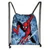 Nueva Bolsa de Almacenamiento Cruzada de Poliéster con Cordón de Marvel Spider-Man Mochila con Cordón de Gran Capacidad Fabricante Venta al por Mayor