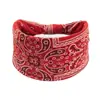 Diadema Elástica de Flor de Anacardo, Diadema con Estampado Bohemio, Pañuelo para el Cabello Deportivo de Yoga Europeo y Americano, Accesorio para el Cabello Nudo Absorbente de Sudor