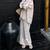 [Nova Marca Ls] Etiqueta Preta Minimalista Grande Marca Início da Primavera Nova Moda Casual Elegante Saia de Cor Sólida 30557