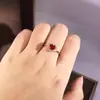 Anillo Exquisito de Corazón para Mujer Cao Shi Taobao Transmisión en Vivo, Anillo Elegante y Dulce Llamativo, Accesorios de Moda para Combinar Diariamente