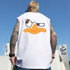 Camiseta sin mangas europea y americana para hombre de verano delgada talla grande holgada baloncesto moderna ins chaleco deportivo para exterior chaleco de manga corta