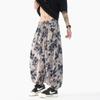 2025 Verão Novo Estilo Chinês Estilo Étnico Estampado Calças Bombacha Tamanho Grande Soltas Casuais Calças de Viscose Caídas Calças Masculinas