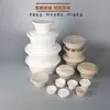Caja de almuerzo desechable biodegradable tazón de pulpa de papel caja de almuerzo ligera para alimentos fitness tazón redondo de pulpa de caña de azúcar caja de embalaje para llevar