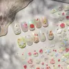Tomoni Shell Light Pegatinas para Uñas Explosiones Primavera Pegatinas para Uñas Infantiles Pegatinas de Oso Fresa Mezcla para Uñas