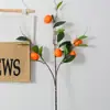 Atacado decoração de frutas falsas Caqui Maçã limão adereços modelo decoração de casa sala de estar flor artificial galhos de frutas